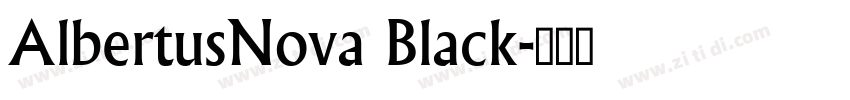 AlbertusNova Black字体转换